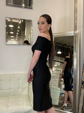 Load image into Gallery viewer, Ava Bandage Midi Dress - Black
