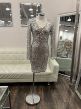 Load image into Gallery viewer, Joelle L/S Sequin Dress - Silver
