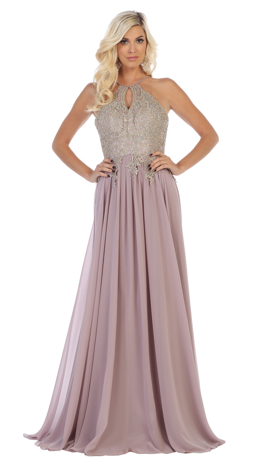 May Queen Quinceanera MQ1569 6 / DustyRose/Gold