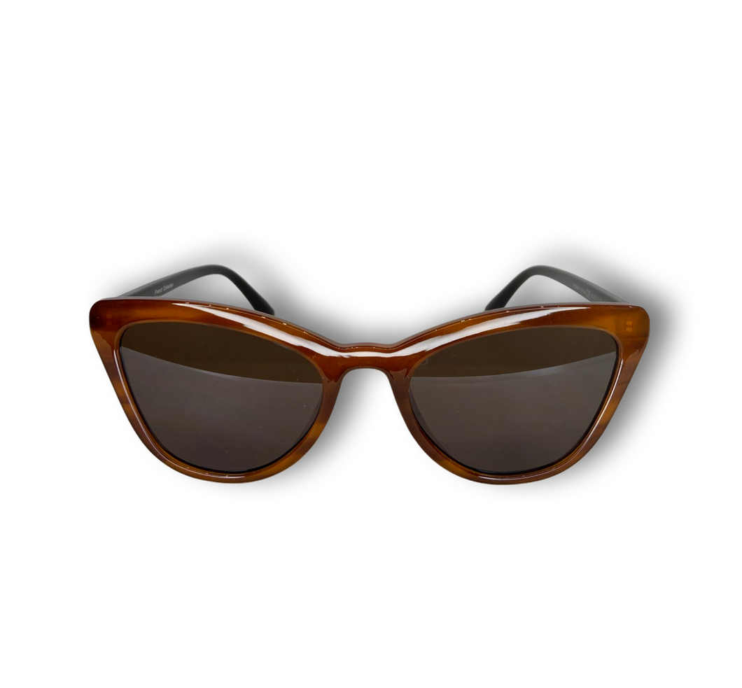 Brown Classic Cat-Eye Sunglasses