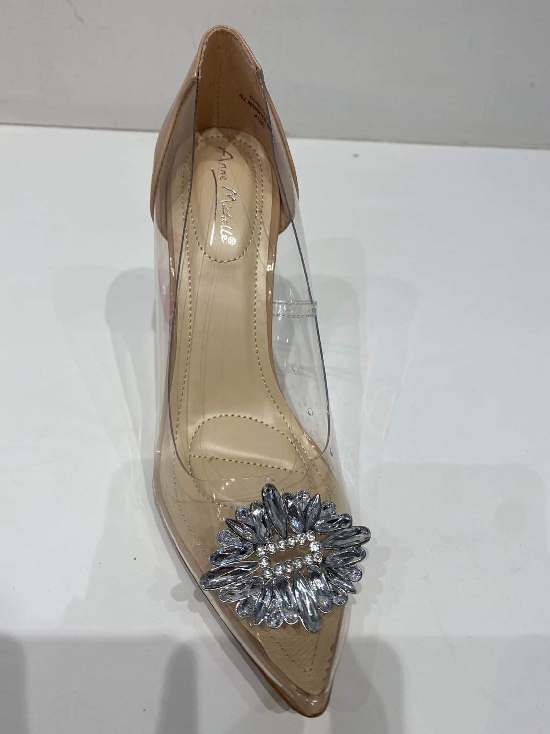 Anne michelle clear pumps on sale