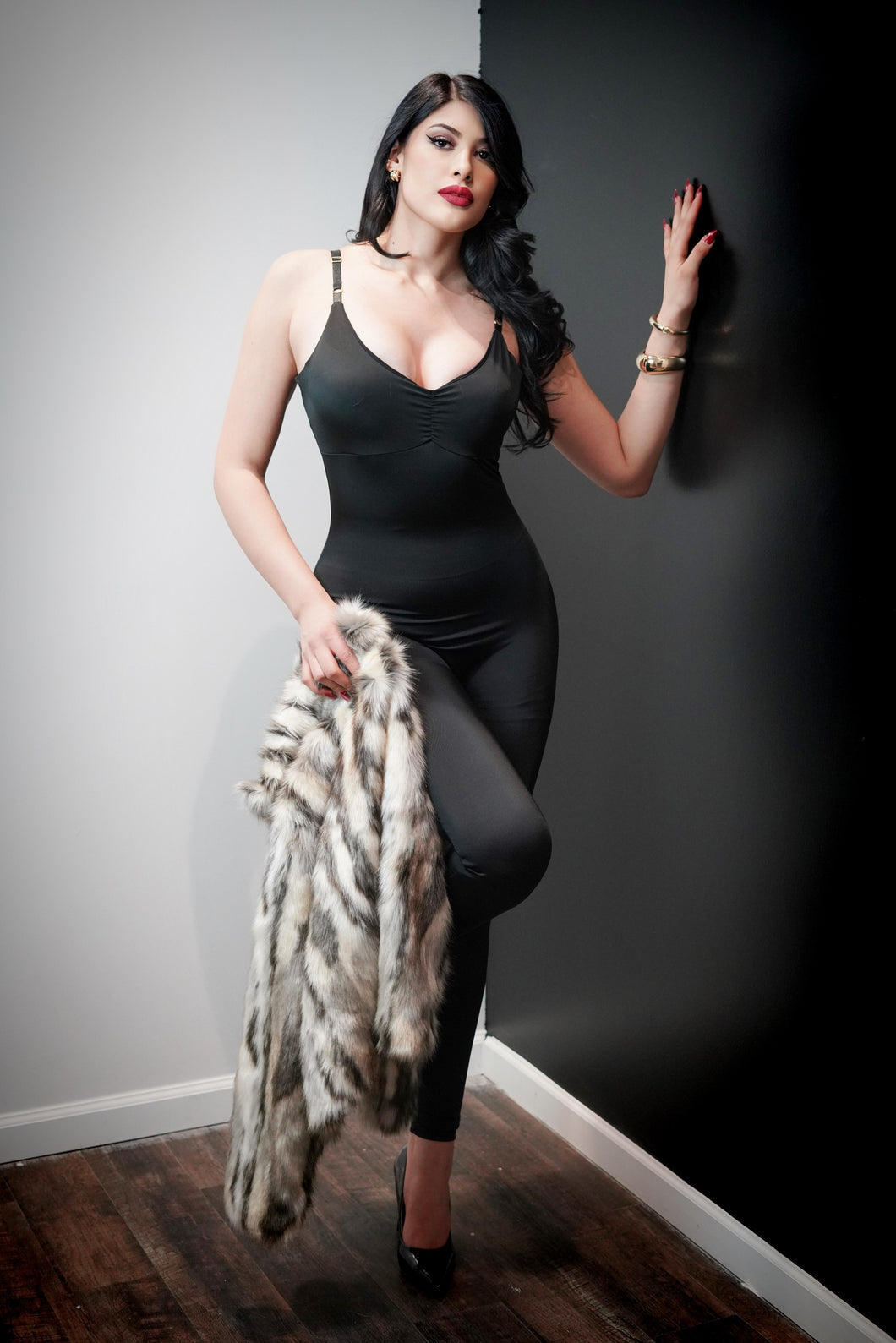 Strap Shapewear Effect Jumpsuit