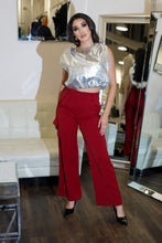 Load image into Gallery viewer, Ember Pleated Foil Top - Silver
