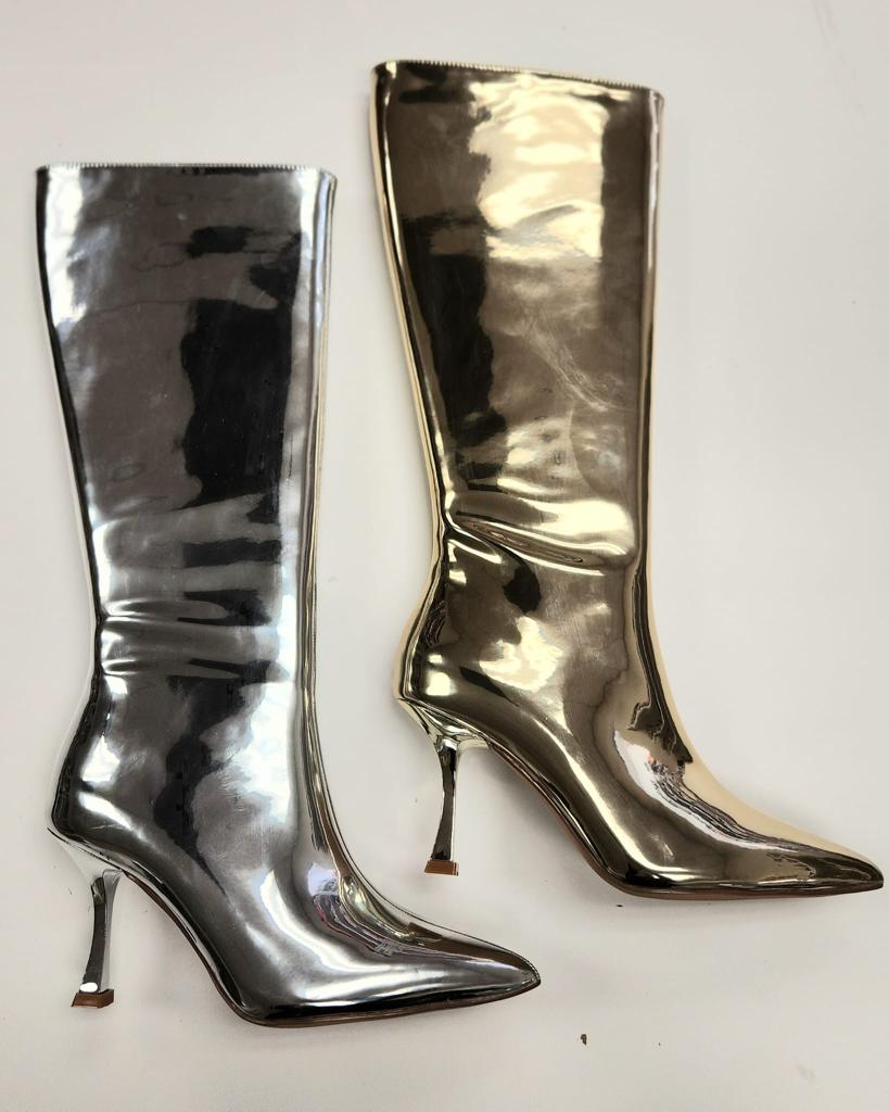 Mariana Metallic Pointy Boots