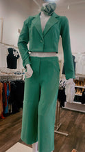 Load image into Gallery viewer, Amina Twill Blazer &amp; Pants Set - Green
