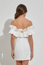 Load image into Gallery viewer, Annabelle Ruffle Tube Dress - White
