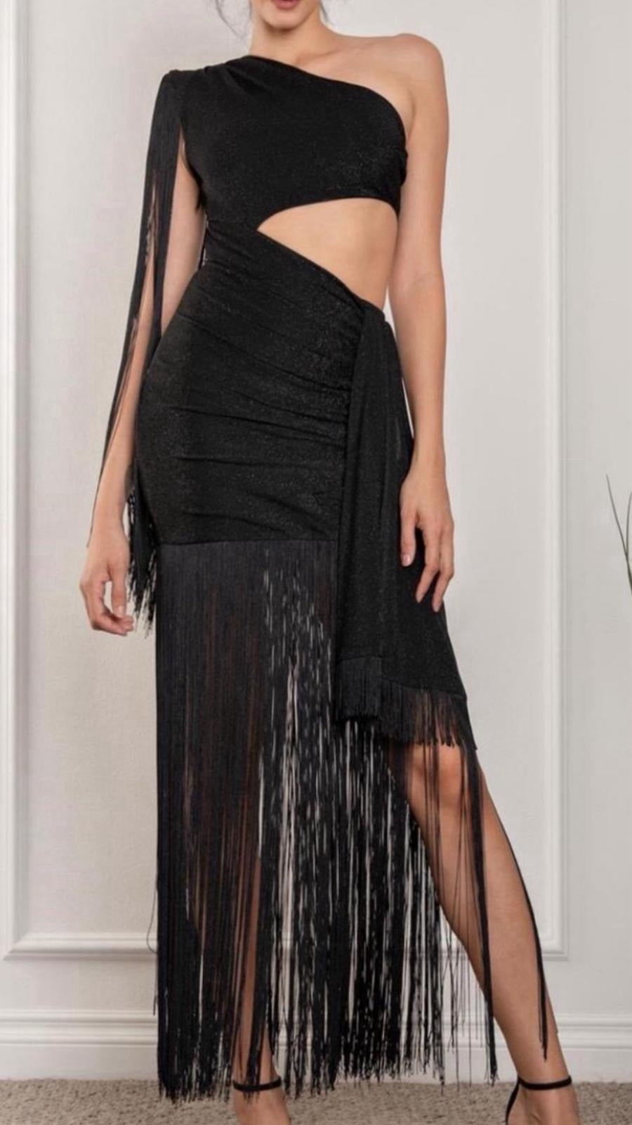 Hazel One sldr Fridge Dress- Black