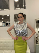 Load image into Gallery viewer, Ember Pleated Foil Top - Silver
