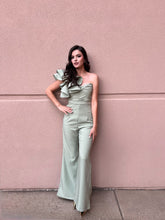 Load image into Gallery viewer, Alma Side Ruffle Jumpsuit Mint
