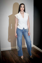 Load image into Gallery viewer, Lucia Pearl Short SLV Blazer - White
