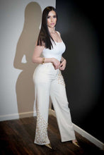 Load image into Gallery viewer, Elegant White High-Waisted Pants
