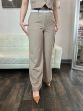 Load image into Gallery viewer, Nora Double Lined Waistband Pants- Taupe
