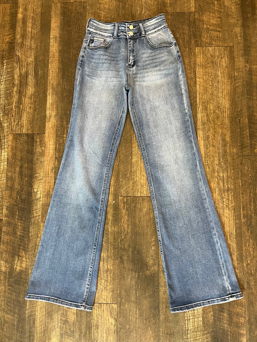 Kan Can High Rise Wide Flare Jeans