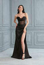 Load image into Gallery viewer, Passion Dresses Black Evening Dress - P5064
