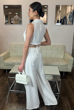 Load image into Gallery viewer, Tatiana Woven Wide Leg Pants - O. White
