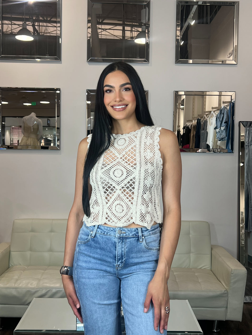 Aurora Crochet Top