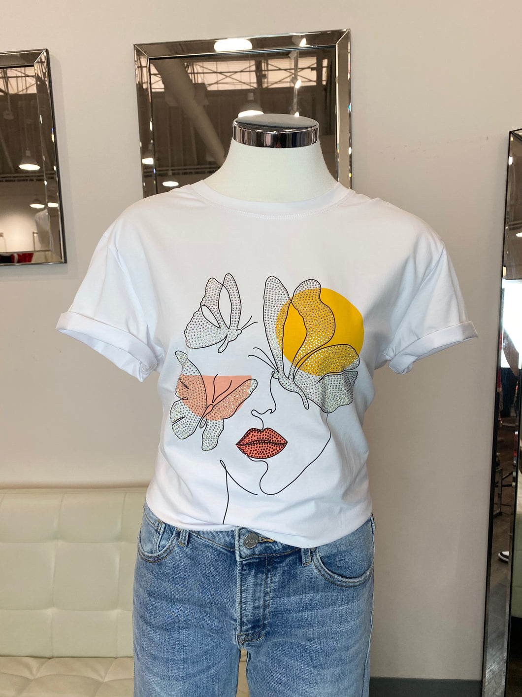 Butterfly Portrait T-Shirt