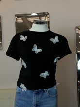 Load image into Gallery viewer, Dimensional Butterfly T-Shirt- Black
