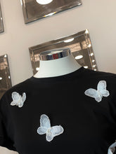 Load image into Gallery viewer, Dimensional Butterfly T-Shirt- Black

