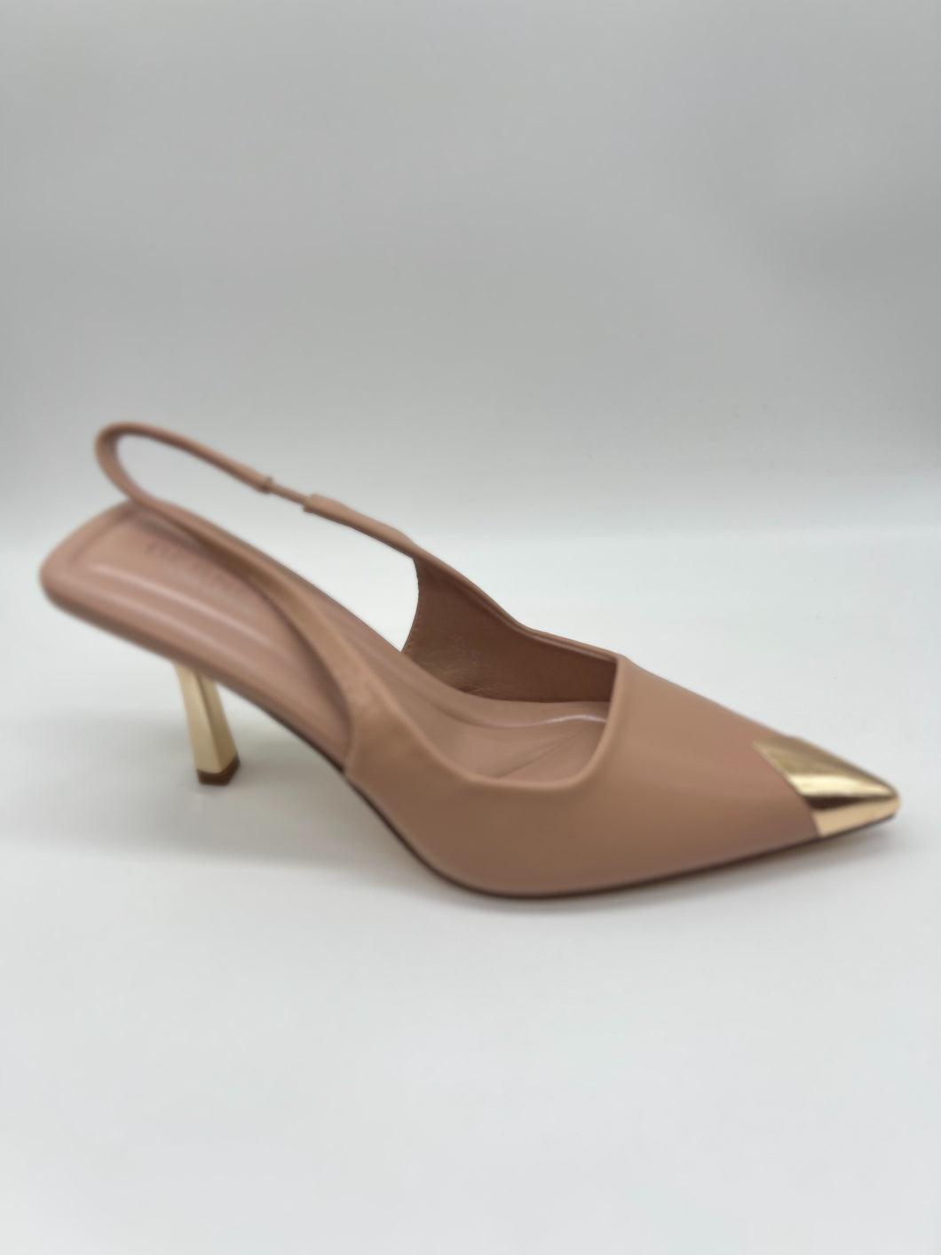 Thalessa Pointy Hell Gold Detail- Nude