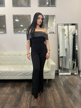 Load image into Gallery viewer, Amber O/S Satin Bow Jumpsuit
