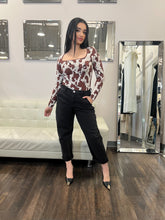 Load image into Gallery viewer, Clemen Cow Print Sweater Top
