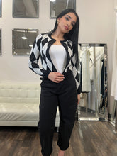 Load image into Gallery viewer, Alice Argyle Pattern Sweater Top
