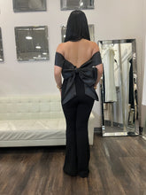 Load image into Gallery viewer, Amber O/S Satin Bow Jumpsuit
