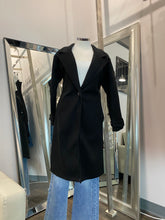 Load image into Gallery viewer, Mia One Button Long Coat Black
