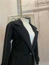 Load image into Gallery viewer, Mia One Button Long Coat Black

