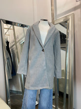 Load image into Gallery viewer, Mia One Button Long Coat Grey
