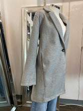 Load image into Gallery viewer, Mia One Button Long Coat Grey

