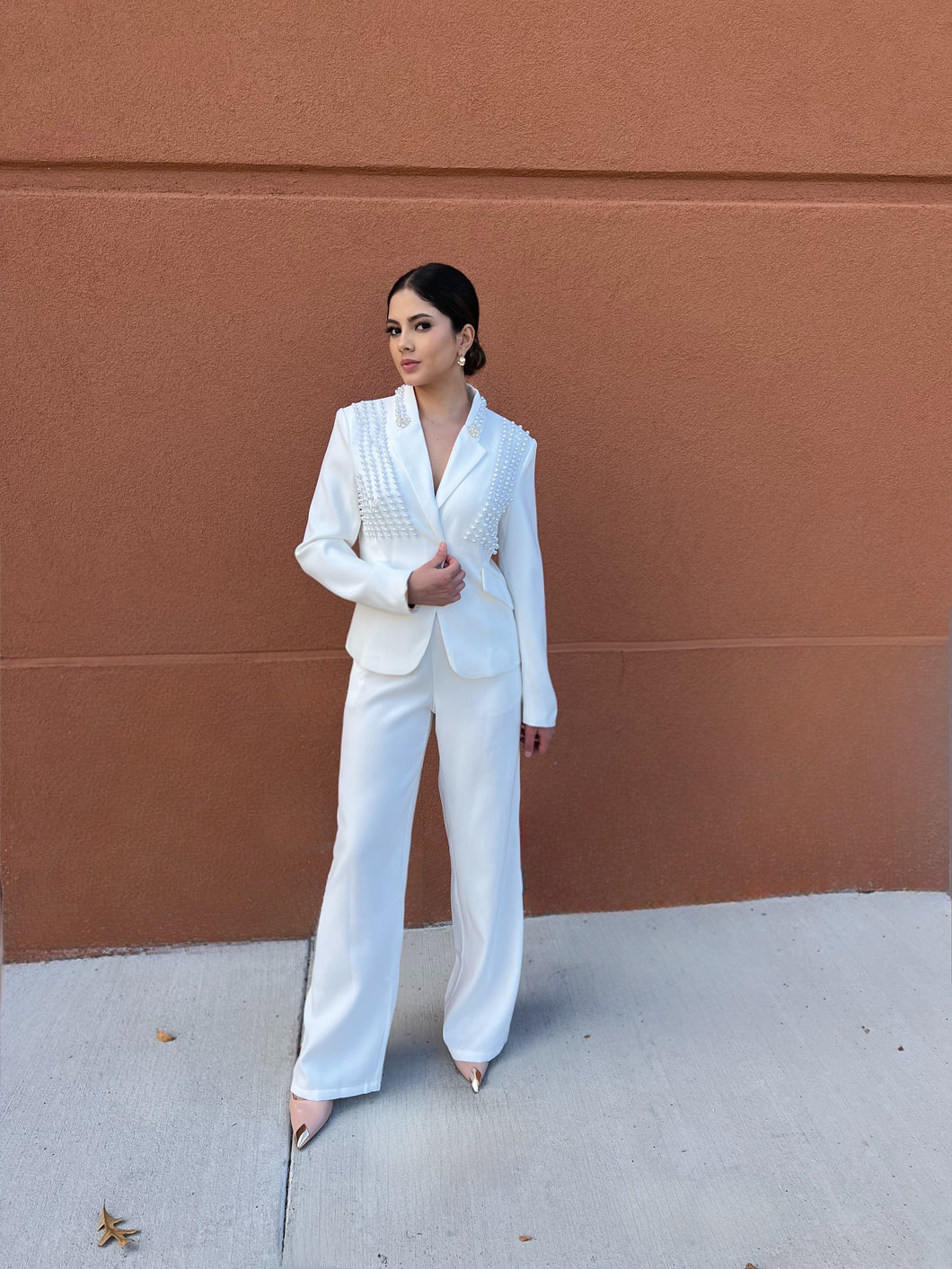 Aurelia Wide Leg Pants White