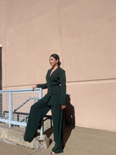 Load image into Gallery viewer, Isabella Gold Button Pants Hunter Greeen
