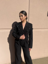 Load image into Gallery viewer, Mai Black Embellished Blazer

