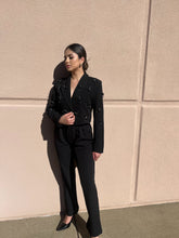 Load image into Gallery viewer, Mai Black Embellished Blazer
