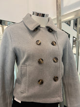 Load image into Gallery viewer, Lia Cropped Dbl Button Down Coat- Grey
