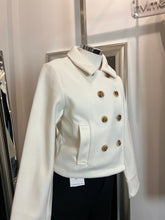 Load image into Gallery viewer, Lia Cropped DBL Button Coat- Ivory
