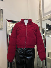 Load image into Gallery viewer, Noeline Textured Puffer Jacket - Burgundy
