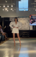 Load image into Gallery viewer, Margua Puff Sleeve Blazer Dress
