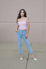 Load image into Gallery viewer, Brielle O/S Bow Top- White/Pink
