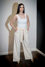 Load image into Gallery viewer, Luna Pearl Belted Wide Leg Pants
