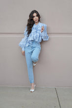 Load image into Gallery viewer, Mai L/S Blouse - Pink/Blue
