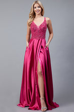 Load image into Gallery viewer, Shell: Satin/Embellishments  - Lining: Satin. Amelia Couture 6120
