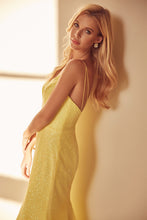 Load image into Gallery viewer, Glitter mesh fitted evening prom gown. Juliet Collection 277
