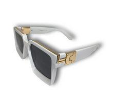 Load image into Gallery viewer, White Luxury Millionaire Sunglasses
