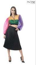 Load image into Gallery viewer, Ivy Multi Color Mesh Short Jacket
