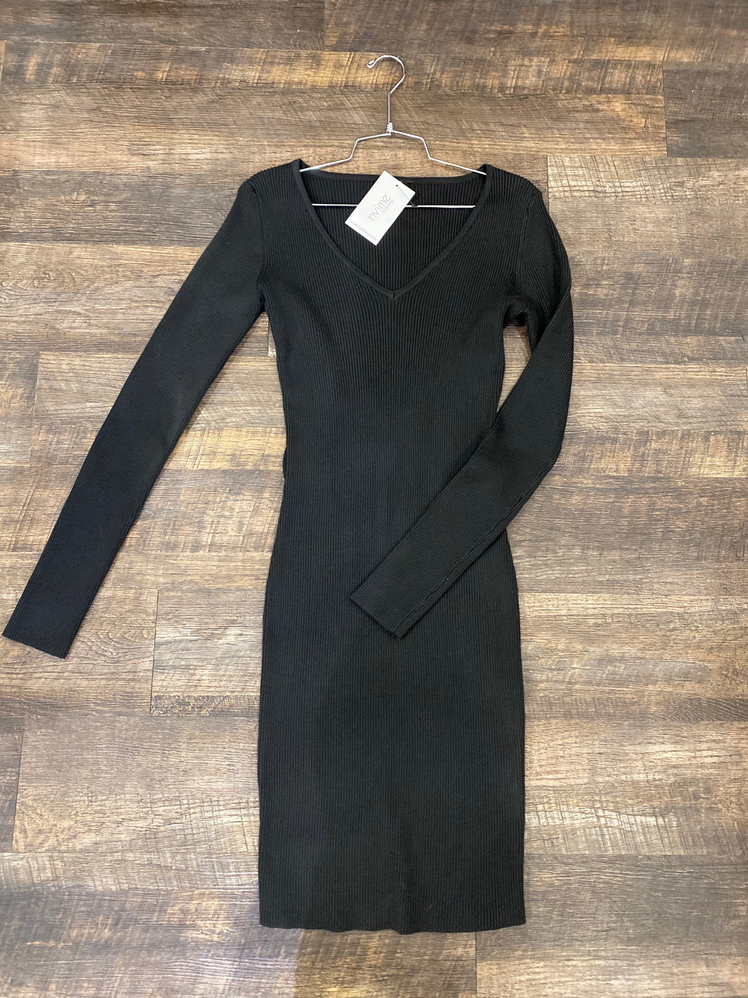 Black L/S Sweater Dress