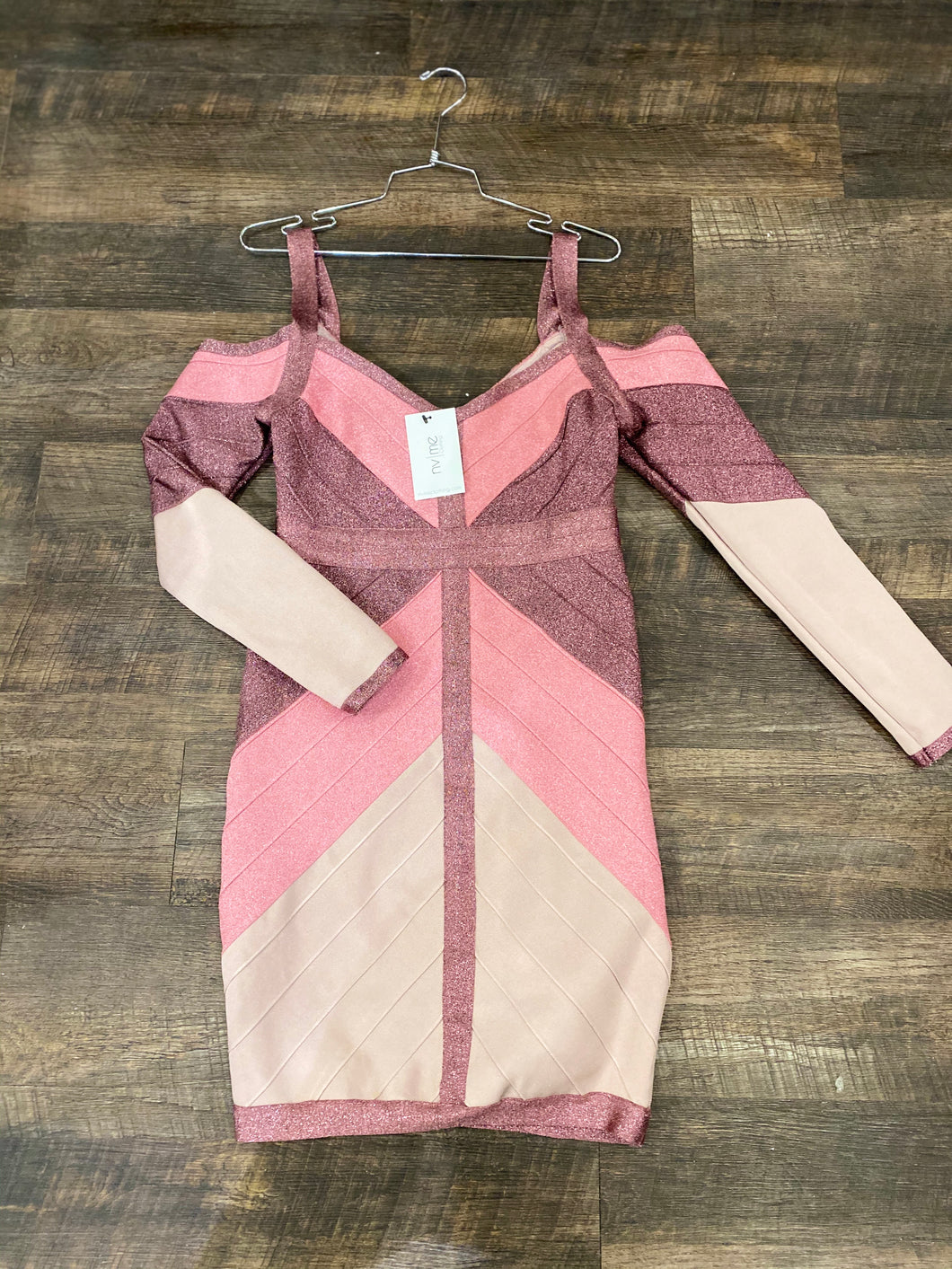 Mauve C/S Bandage Dress