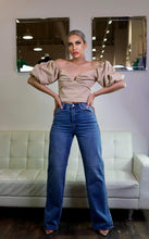 Load image into Gallery viewer, IG Med Blue High Rise Straight Leg Jeans P109
